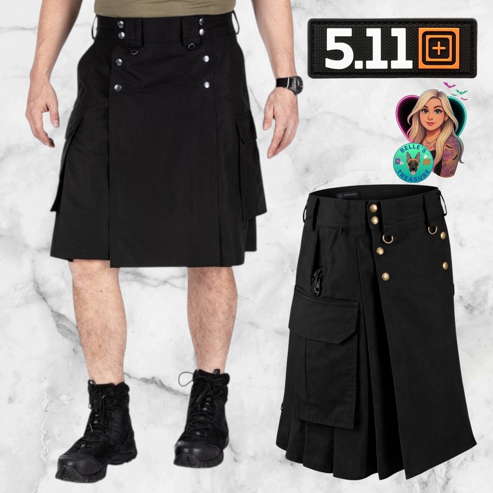 5.11 Tactical 2012 Special Edition Upholder Kilt Black Mens 30 Utility‎ Ripstop